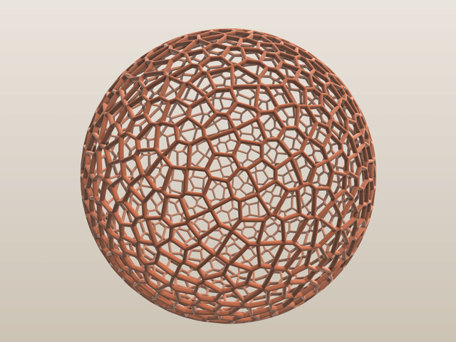 Voronoi surface ribs